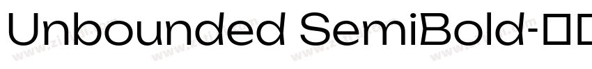 Unbounded SemiBold字体转换
